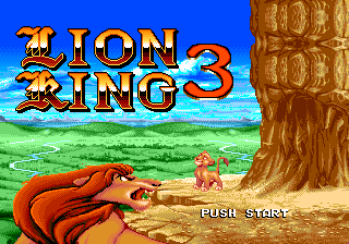 The Lion King 3 (Homebrew) — Title screen